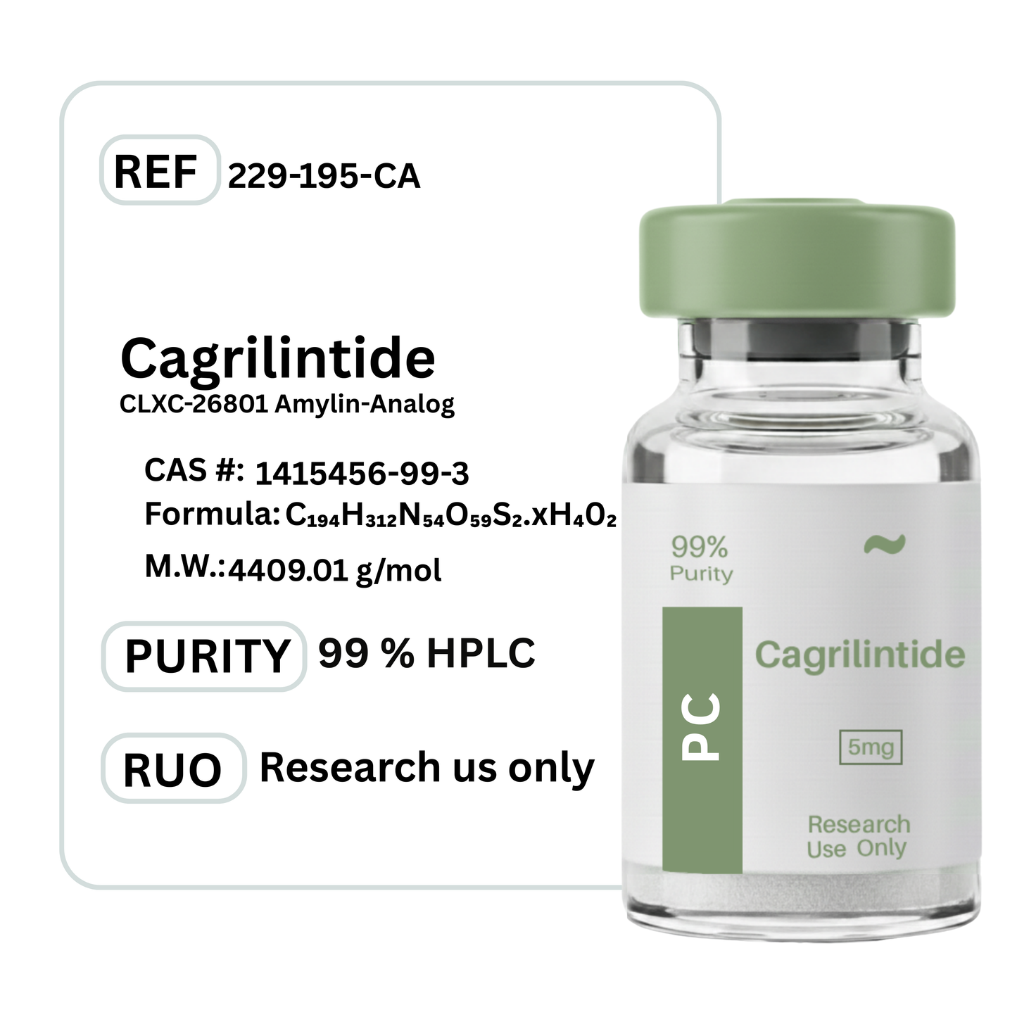 Cagrilintide - Premium Research Peptide